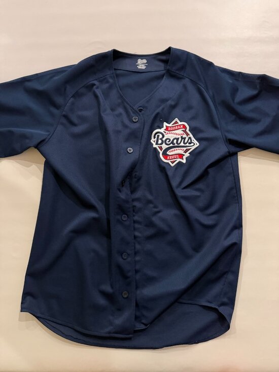 Doosan Bears KBO Korean Baseball Jersey Navy Official Licensed Size 105 XL
